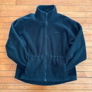Vintage l.l bean 1990s full zip fleece green womans